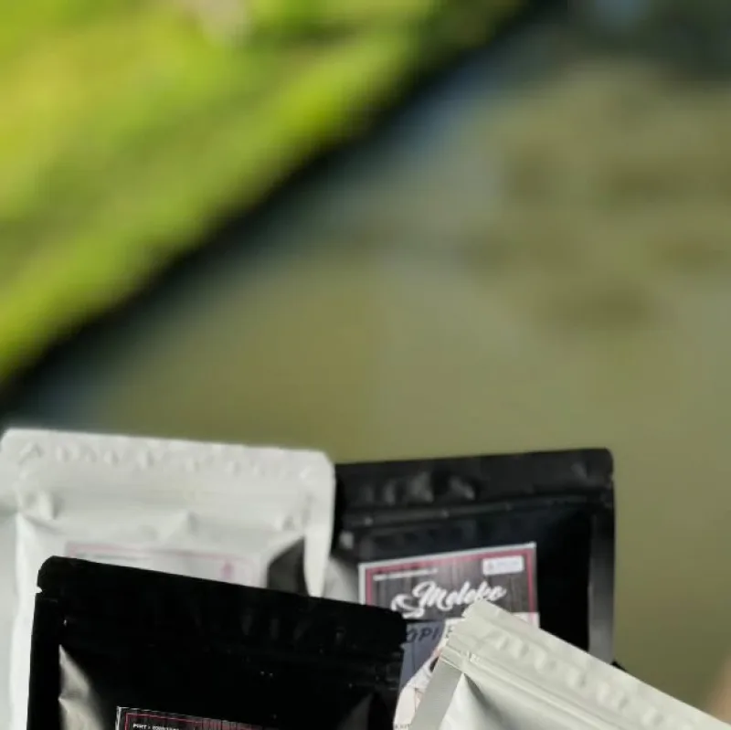 Kemasan kopi Meleko